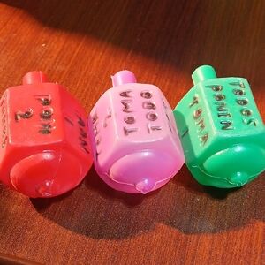 Vibrant Dreidel Trio Set for Kids